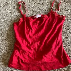 Red tank top